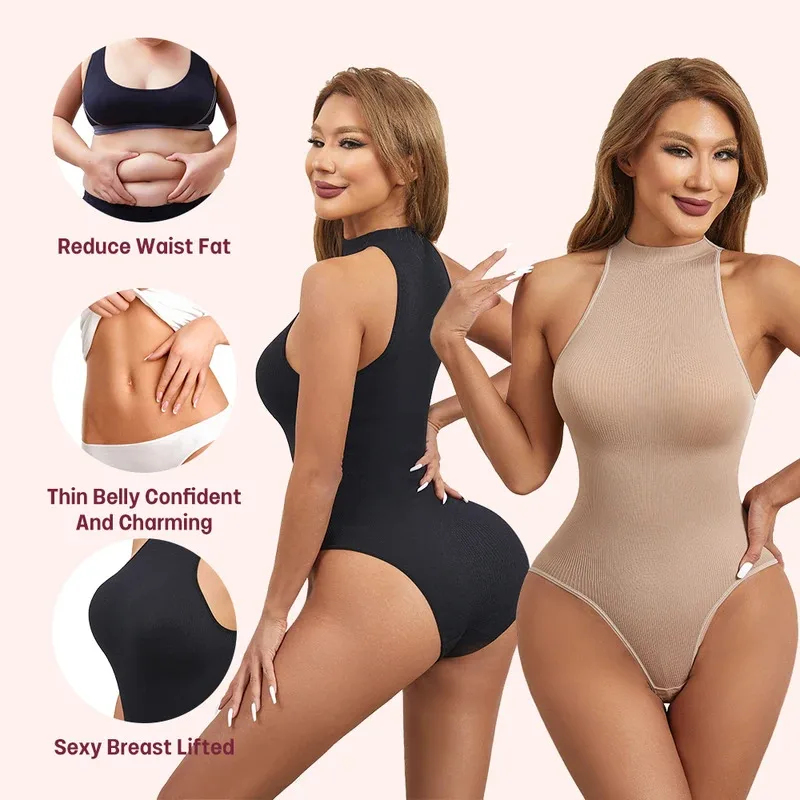 Shapewear Bodysuit Firm - Elastyczne body modelujące sylwetkę, seksowne bezrękawniki