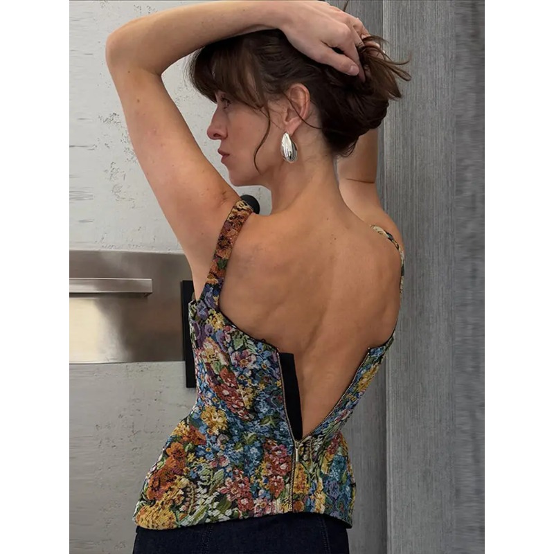Damski gorset z kwiatowym nadr – Corset Waist Cinch recenzja i cena